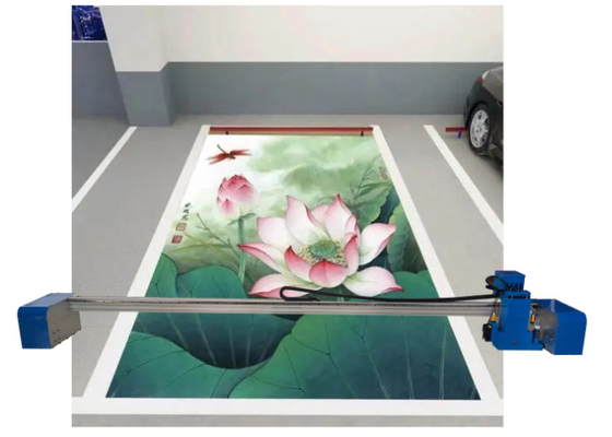 바닥 지상 주차장 2.4m 다기능 평판 프린터 3d 그림 2880 Dpi Uv 잉크